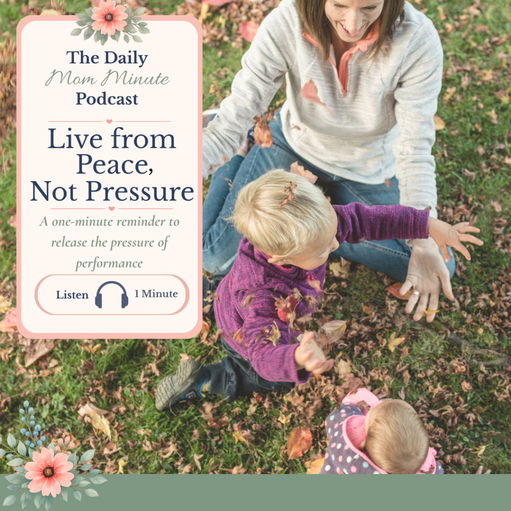Live From Peace, Not Pressure