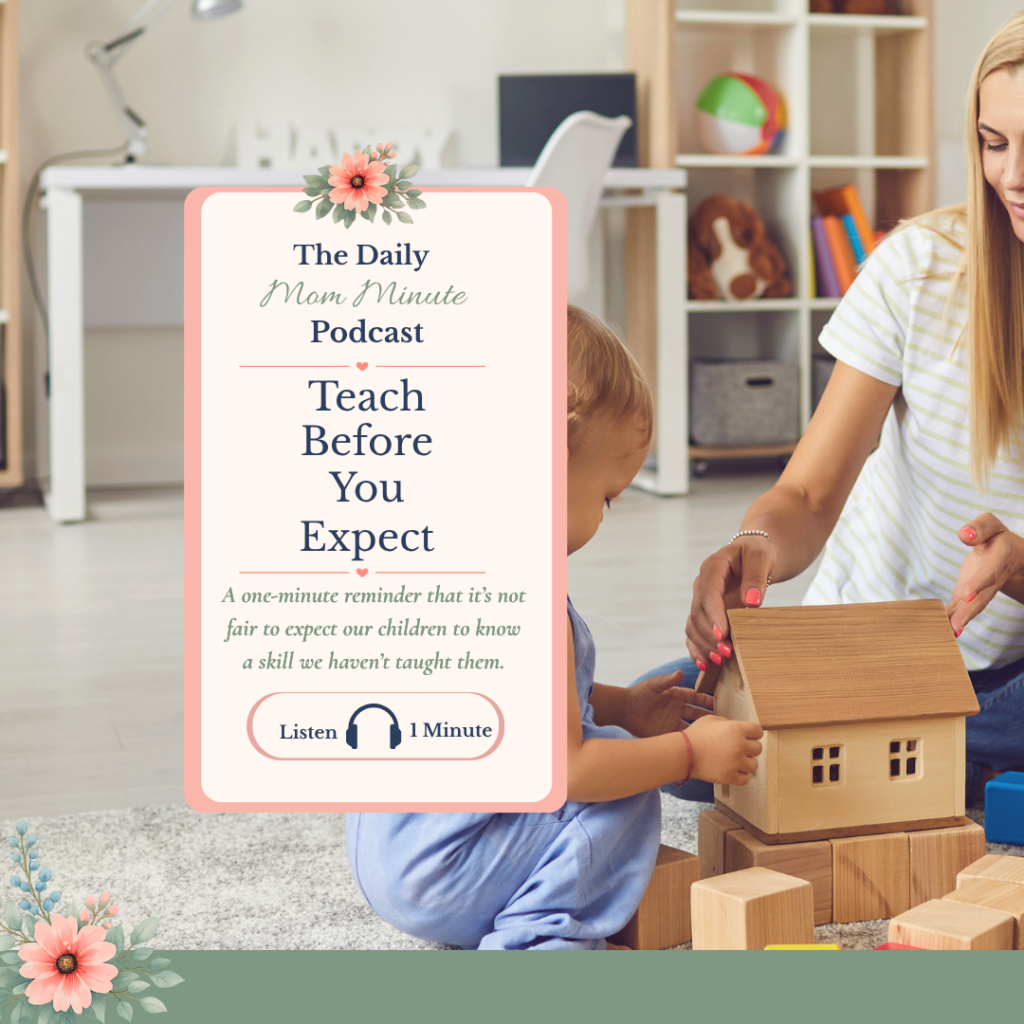 Teach Before You Expect